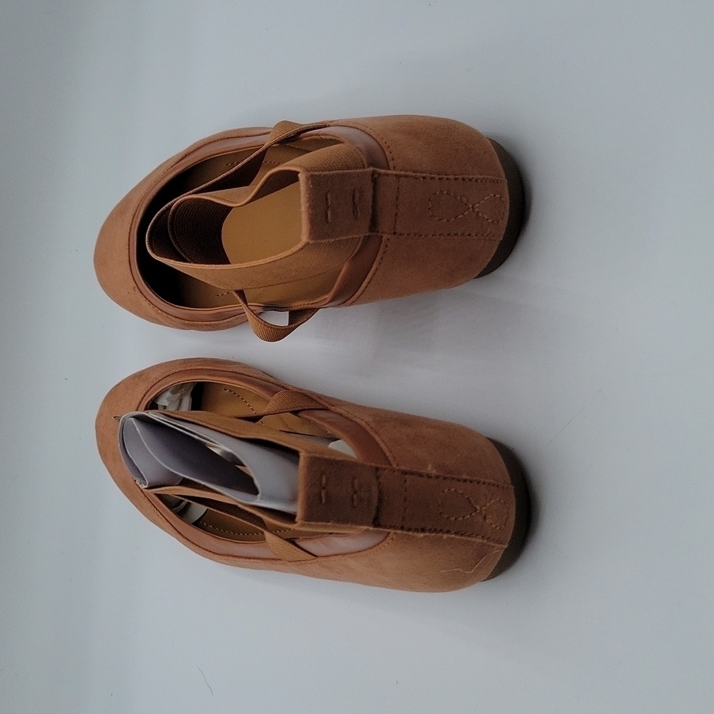 Style & Company BEAAF Ballet Flats crisscross Ankle Strap Shoes Spice 6.5 - Picture 5 of 10